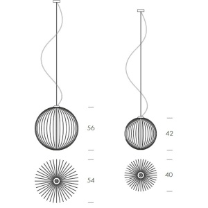 Lustra LED suspendata deosebita design LUX Mandala 40cm 96456 universul-luminii.ro