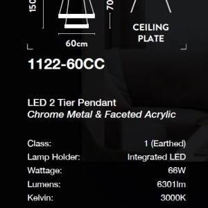 Lustra LED suspendata design circular Belle D-60cm - Img 3