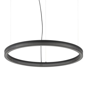 Lustra LED suspendata design circular CROWN SP D80 NERO