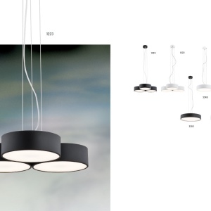 Lustra LED suspendata design circular DARLING 45cm alba - Img 3