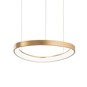 Lustra LED suspendata design circular GEMINI SP D042 ON-OFF OTTONE 4000K