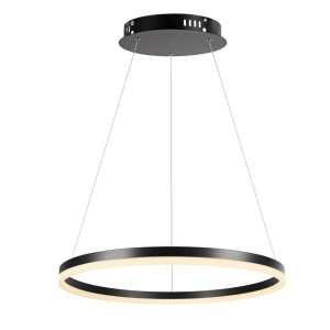 Lustra LED suspendata design circular Isaure, 60cm - Img 1