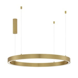 Lustra LED suspendata design circular STING Bronz 100cm - Img 1