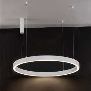 Lustra LED suspendata design circular STING White 100cm - Img 1
