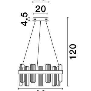 Lustra LED suspendata design modern ARGO - Img 6