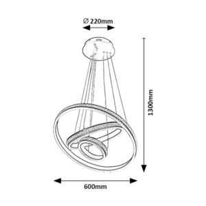 Lustra LED suspendata design modern Avalon - Img 2