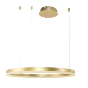 Lustra LED suspendata design modern circular geometric HALO PENDANT 80 GO - Img 1