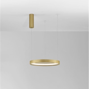 Lustra LED suspendata design modern circular PERRINE D-40cm aurie - Img 2
