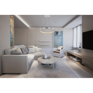 Lustra LED suspendata design modern circular RALPH 19W nichel 95916 universul-luminii.ro