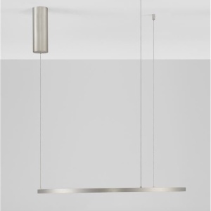 Lustra LED suspendata design modern circular TARQUIN D-60cm argintie - Img 7