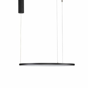 Lustra LED suspendata design modern circular TARQUIN D-60cm negru 108976 universul-luminii.ro