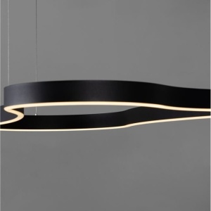 Lustra LED suspendata design modern DUSSA negru, 120x66cm 169106 universul-luminii.ro