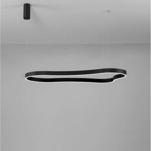 Lustra LED suspendata design modern DUSSA negru, 120x66cm 245706 universul-luminii.ro