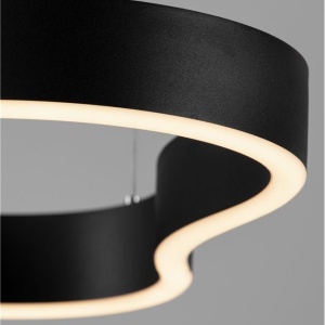 Lustra LED suspendata design modern DUSSA negru, 90x45cm 245686 universul-luminii.ro