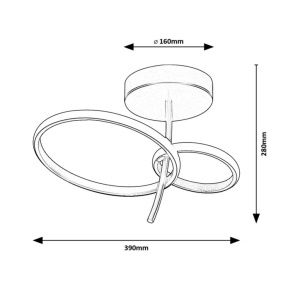Lustra LED suspendata design modern Emilion - Img 2