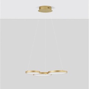 Lustra LED suspendata design modern MAGNUS R3 aurie - Img 2