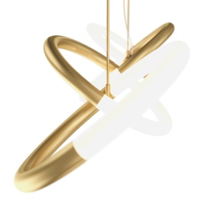 Lustra LED suspendata design modern Node auriu 119096 universul-luminii.ro