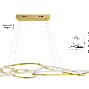 Lustra LED suspendata design modern NUDOS - Img 4