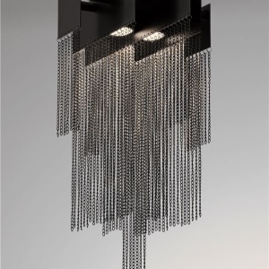 Lustra LED suspendata design modern REVIA negru - Img 6