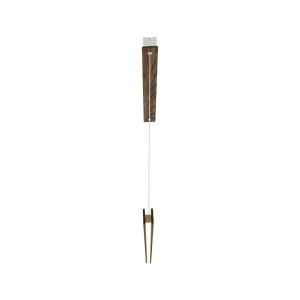 Lustra LED suspendata design scandinav Ilgas lemn maro - Img 2