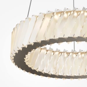Lustra LED suspendata din otel si sticla Cilia 20W 3000K - Img 3