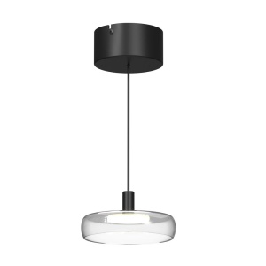 Lustra LED suspendata Float sticla transparenta