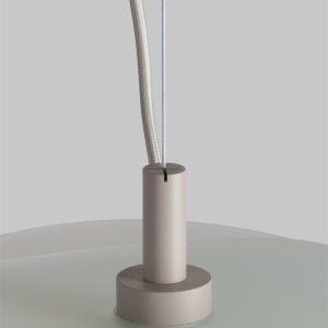 Lustra LED suspendata Kyoto sand/ alb - Img 10