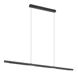 Lustra LED suspendata liniara MECA 28W negru 3000K