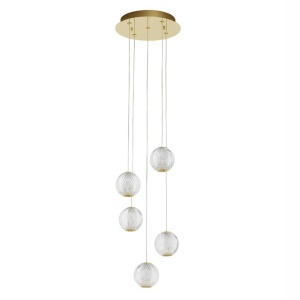 Lustra LED suspendata moderna design elegant BRILLANTE 5L 106756 universul-luminii.ro