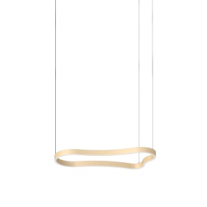 Lustra LED suspendata Waves-1 sp aurie - Img 1