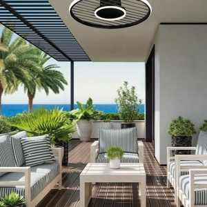 Lustra LED, Ventilator cu telecomanda, SOHO alb MA-8720 247436 universul-luminii.ro