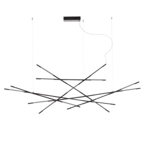 Lustra LED XL suspendata design modern RACCIO negru 106936 universul-luminii.ro