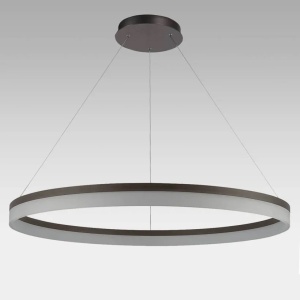 Lustra LED XXL circulara suspendata Ara 100cm, Bronz - Img 2