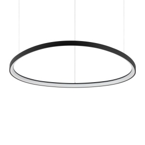 Lustra LED XXL suspendata design circular GEMINI SP D105 neagra - Img 1