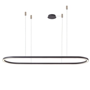 Lustra LED XXL suspendata design modern ELENA 120 DIMM BK
