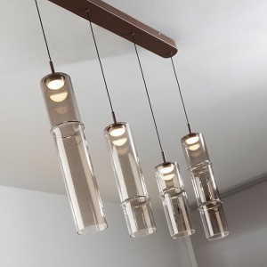 Lustra liniara cu 4 pendule suspendate LED Canas - Img 3