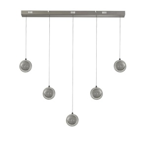 Lustra liniara cu 5 pendule LED Quartz 624616 universul-luminii.ro