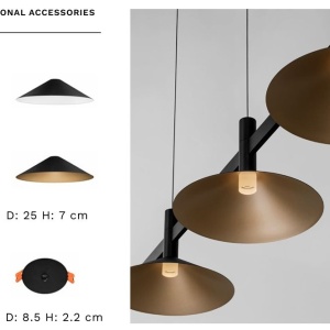 Lustra liniara cu 5 spoturi LED 3000K POETIC negru - Img 8