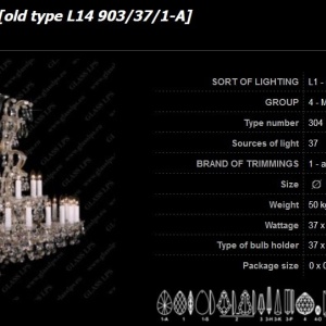 Lustra Maria Theresa cu 37 brate, cristal Bohemia L14 304/37/1-A 57596 universul-luminii.ro