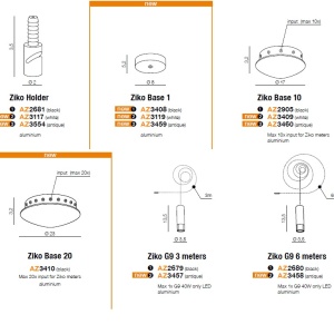Lustra moderna cu 10 pendule de 6metri Ziko G9 negru 188446 universul-luminii.ro