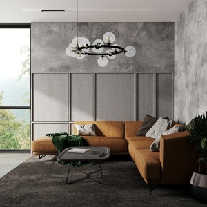 Lustra moderna cu 15 de surse de lumina LINEA R85 222396 universul-luminii.ro