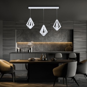 Lustra moderna cu 3 pendule design LUX realizat manual CRYSTALLO XL 174836 universul-luminii.ro