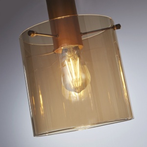 Lustra moderna cu 4 pendule Sweden moca, chihlimbar 137016 universul-luminii.ro
