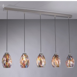 Lustra moderna cu 5 pendule din sticla Murrina 10009 202736 universul-luminii.ro