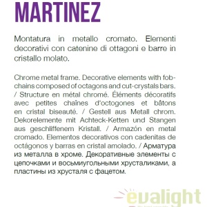 Lustra moderna design elegant MARTINEZ SP8 166360 57046 universul-luminii.ro