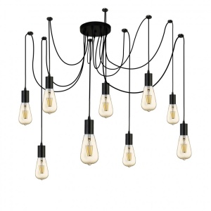 Lustra moderna design minimalist Squiggle 9L 9669-9BK SRT - Img 1