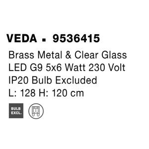Lustra moderna suspendata design minimalist VEDA 204226 universul-luminii.ro