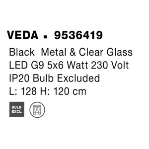 Lustra moderna suspendata design minimalist VEDA 204276 universul-luminii.ro