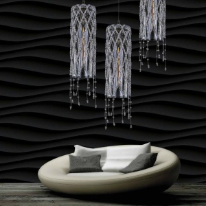 Lustra moderna Vision, eleganta, design LUX acoperita cu cristale ROSÉE BELL 174386 universul-luminii.ro