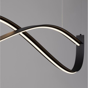 Lustra neagra liniara cu iluminat LED CCT BRIO 248236 universul-luminii.ro